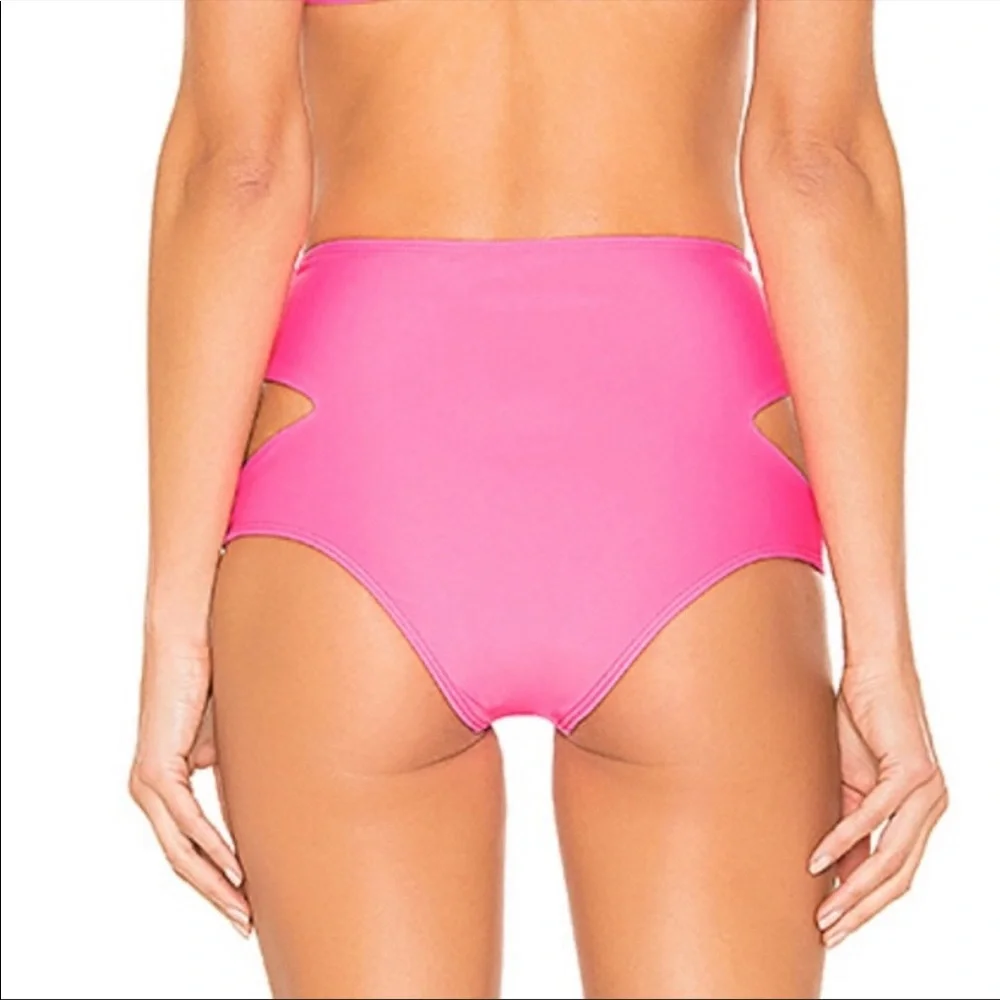 BEACH RIOT // Whitney Cherry Rhinestone Cutout Bikini Bottoms - Picture 3 of 8